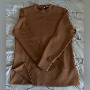Women's Brown Crew Neck Sweater